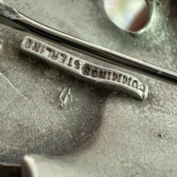 Angela Cummings 925 Sterling Orchid Brooch Pin - Picture 5 of 9